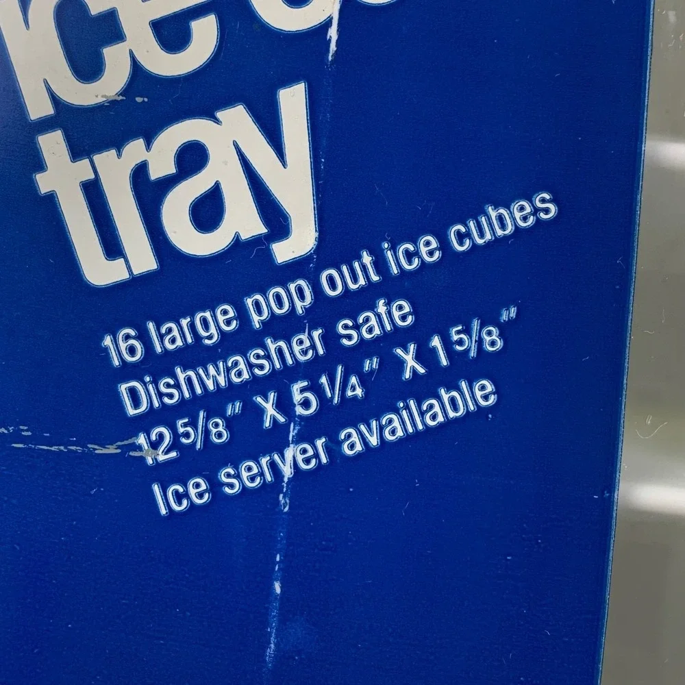 Frigidaire Flex Quik Ice‎ Cube Tray 16 Large Pop Out Cubes Dishwasher Safe NOS